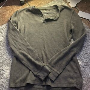 green, men’s, button, small, long sleeve